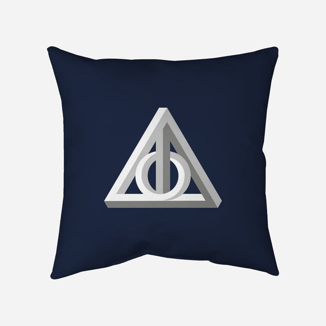 Deathly Impossible-none non-removable cover w insert throw pillow-Retro Review