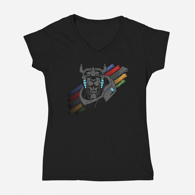 Defender-womens v-neck tee-tomkurzanski