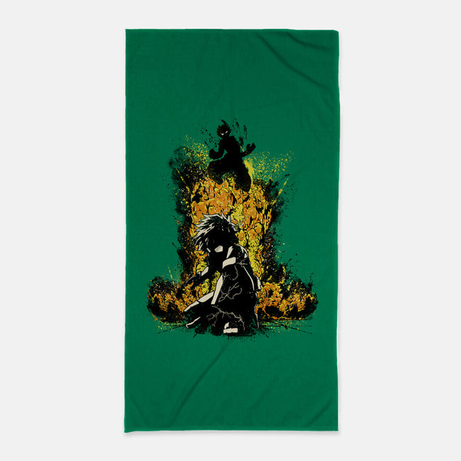 Dekuuu!!!-none beach towel-Dracortis