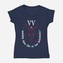 Deliciously?-womens v-neck tee-Nemons