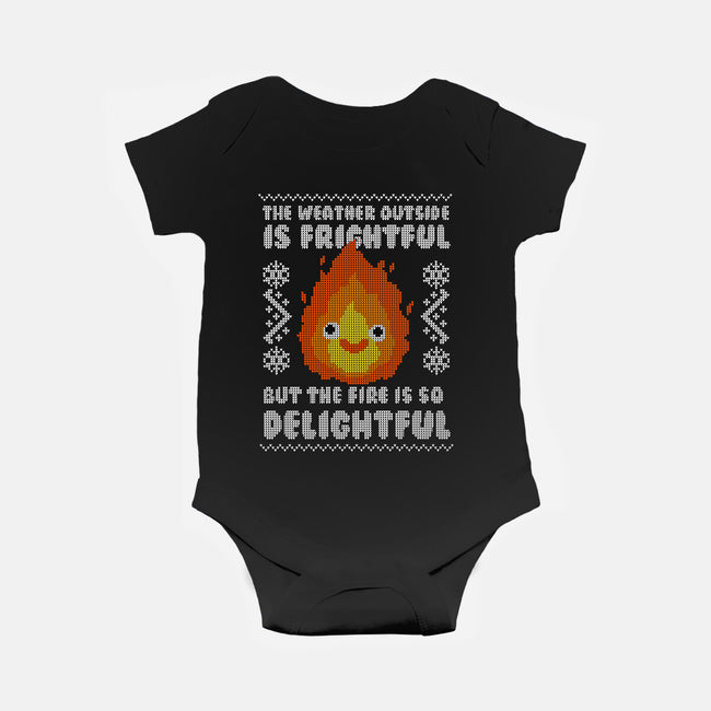 Delightful Fire!-baby basic onesie-Raffiti