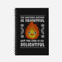 Delightful Fire!-none dot grid notebook-Raffiti