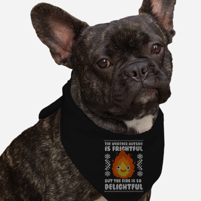 Delightful Fire!-dog bandana pet collar-Raffiti