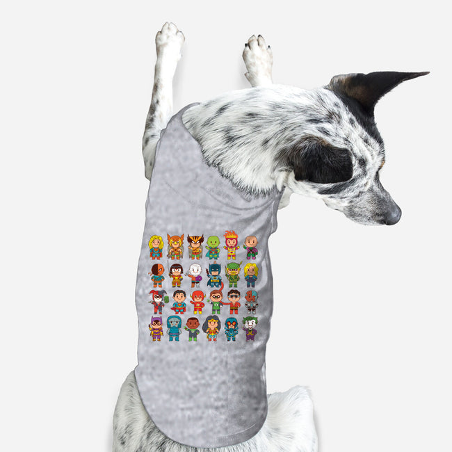 Delightfully Cute Little Heroes-dog basic pet tank-mattkaufenberg