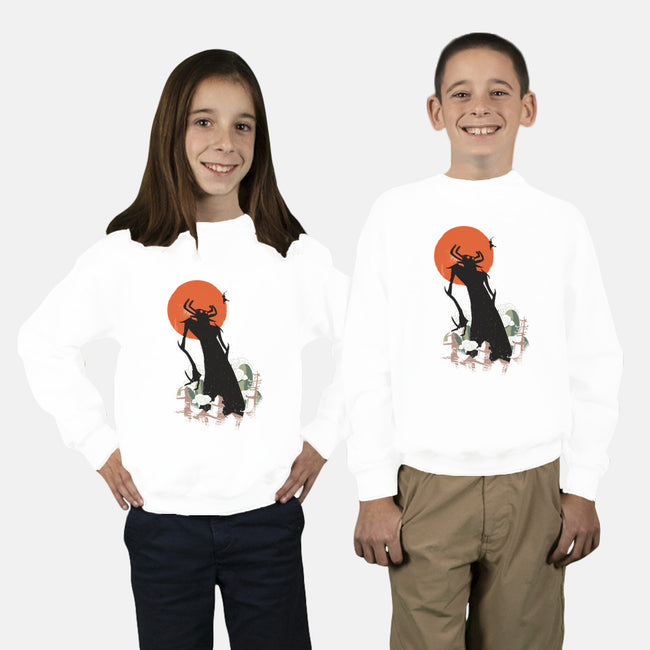 Deliverer of Darkness-youth crew neck sweatshirt-Kasey Fleming