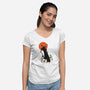 Deliverer of Darkness-womens v-neck tee-Kasey Fleming