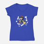 Delivery!-womens v-neck tee-DoOomcat