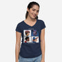Demogorgon Days-womens v-neck tee-jpzilla