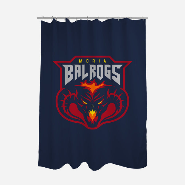 Demon Team of Might-none polyester shower curtain-ProlificPen