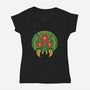 Dia de los Metroids-womens v-neck tee-beware1984