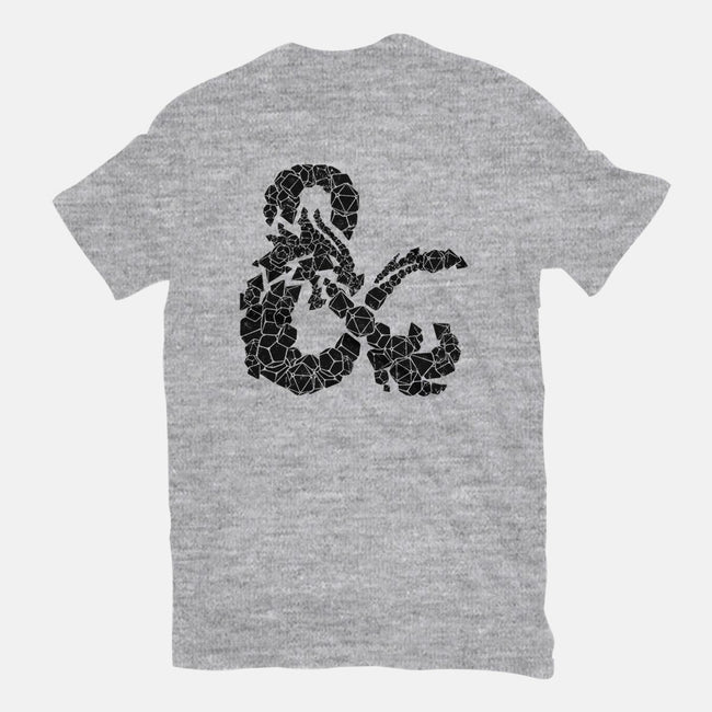 Dice Dragon-mens heavyweight tee-shirox