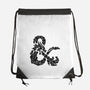 Dice Dragon-none drawstring bag-shirox
