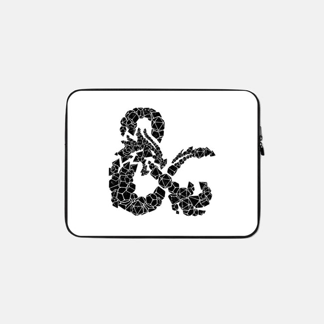 Dice Dragon-none zippered laptop sleeve-shirox