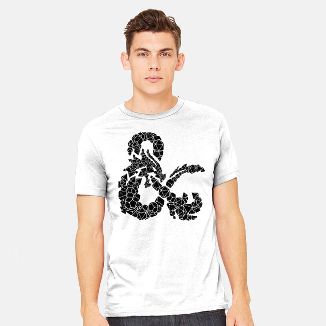 Dice Dragon-mens heavyweight tee-shirox