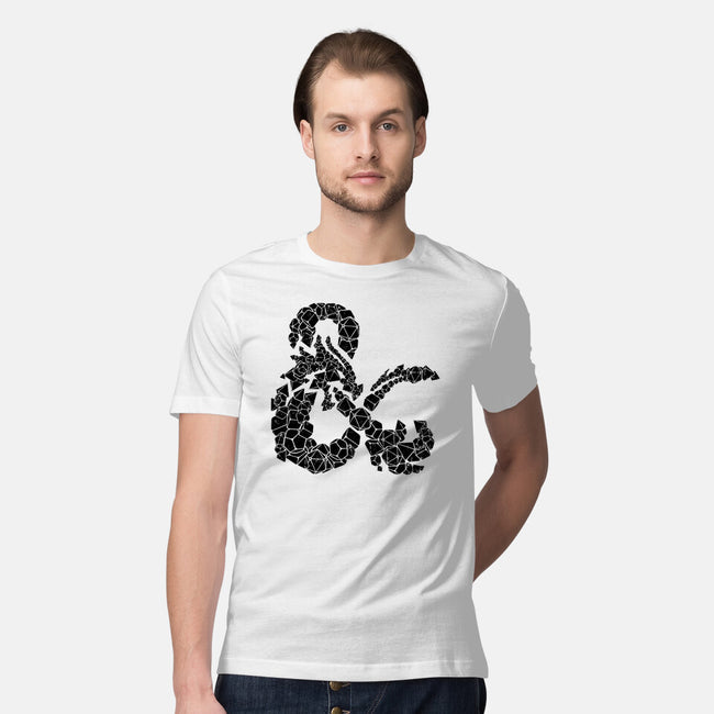 Dice Dragon-mens premium tee-shirox