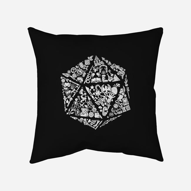 Dice Gamer-none removable cover w insert throw pillow-shirox