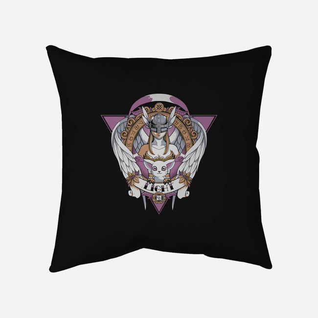 Digital Light-none removable cover w insert throw pillow-Typhoonic