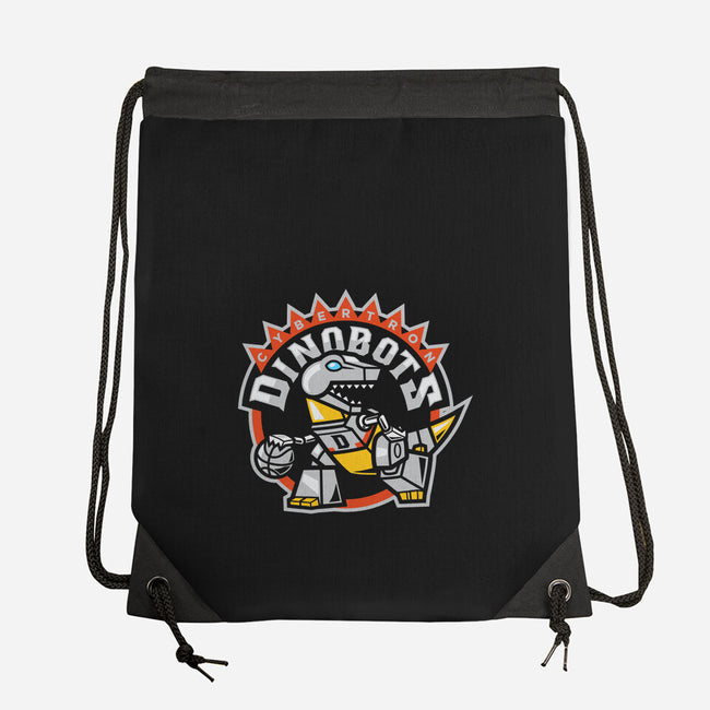 Dino Basketball-none drawstring bag-Oktobear