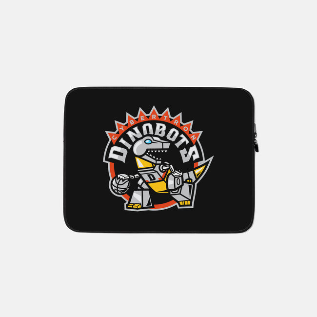 Dino Basketball-none zippered laptop sleeve-Oktobear