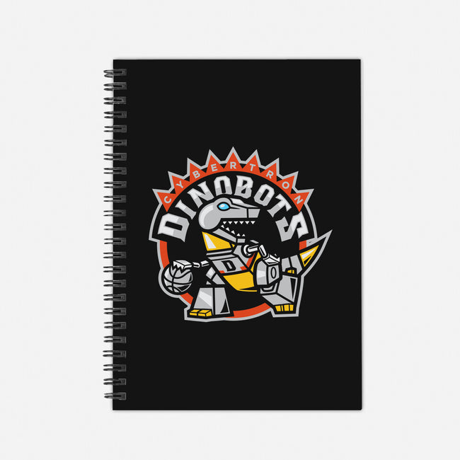 Dino Basketball-none dot grid notebook-Oktobear