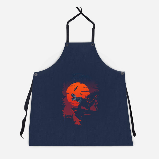 Dino Park Sunset-unisex kitchen apron-Guillercraist