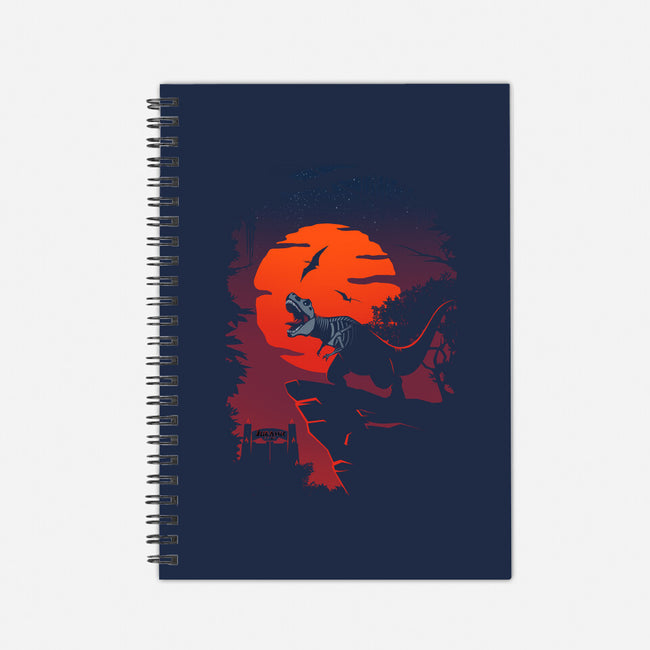 Dino Park Sunset-none dot grid notebook-Guillercraist