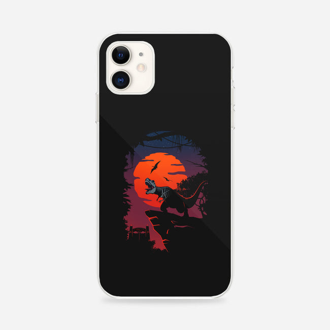 Dino Park Sunset-iphone snap phone case-Guillercraist