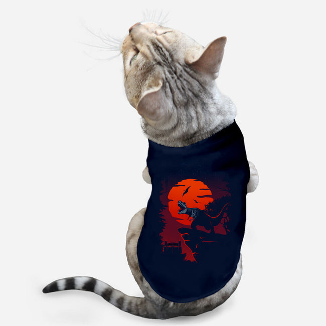 Dino Park Sunset-cat basic pet tank-Guillercraist