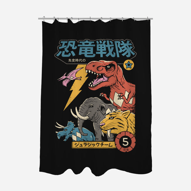 Dino Sentai-none polyester shower curtain-vp021