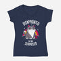 Disappointed but not Surprised-womens v-neck tee-typhoonic