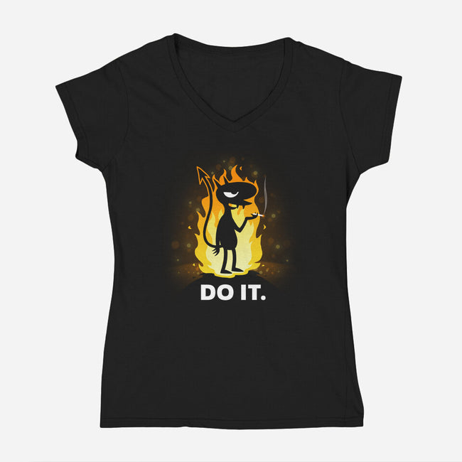 Do It-womens v-neck tee-THRASHERR