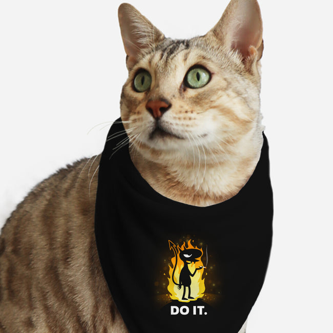 Do It-cat bandana pet collar-THRASHERR