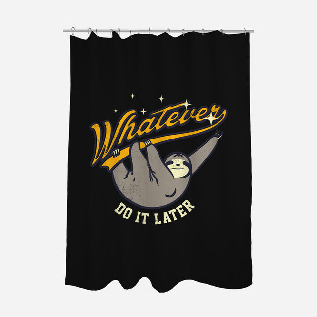 Do It Later-none polyester shower curtain-Mathiole