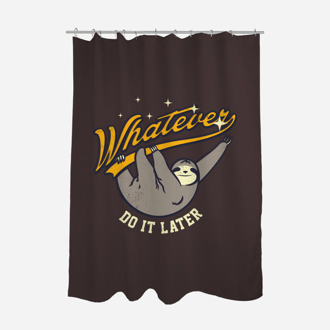 Do It Later-none polyester shower curtain-Mathiole