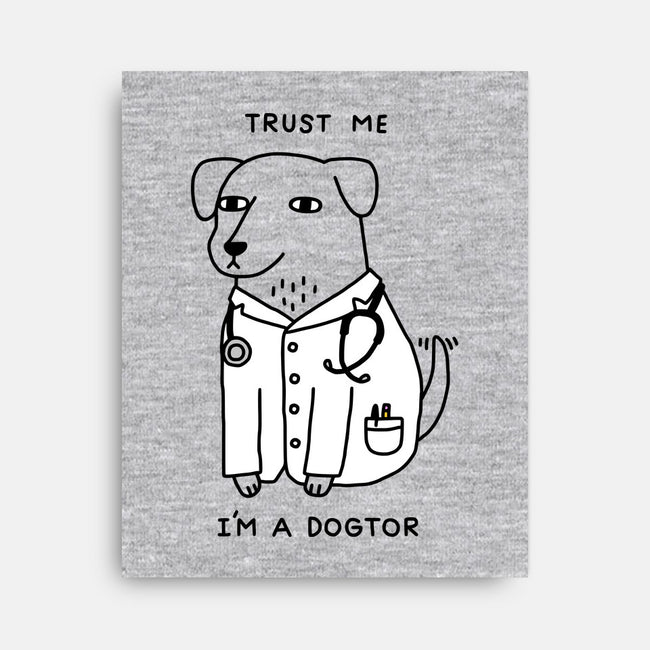 Dogtor-none stretched canvas-Obinsun