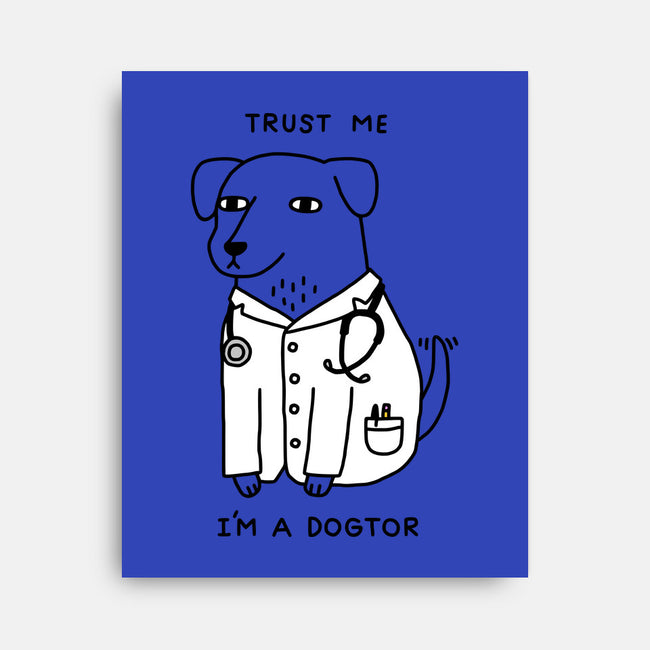 Dogtor-none stretched canvas-Obinsun