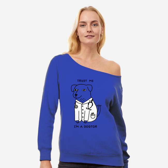 Dogtor-womens off shoulder sweatshirt-Obinsun