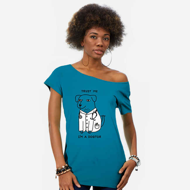 Dogtor-womens off shoulder tee-Obinsun