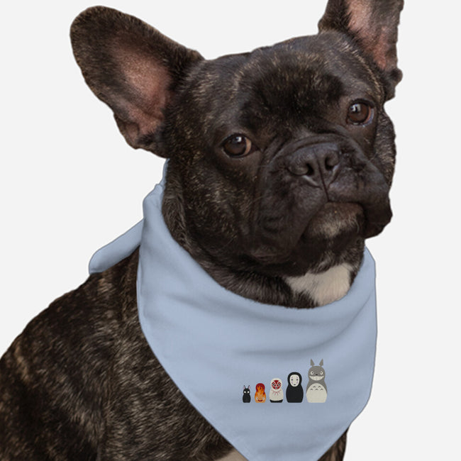 Doll Friends-dog bandana pet collar-ChocolateRaisinFury