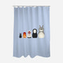Doll Friends-none polyester shower curtain-ChocolateRaisinFury