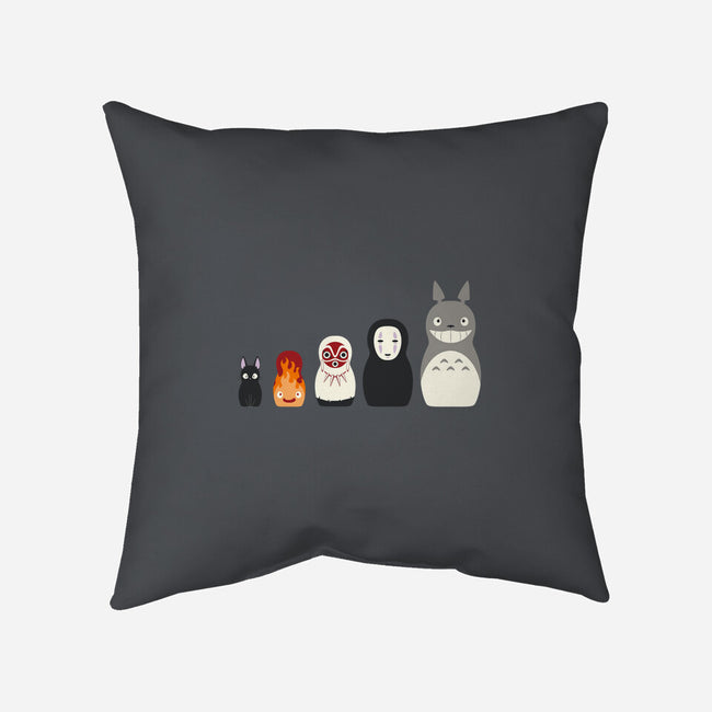 Doll Friends-none removable cover w insert throw pillow-ChocolateRaisinFury