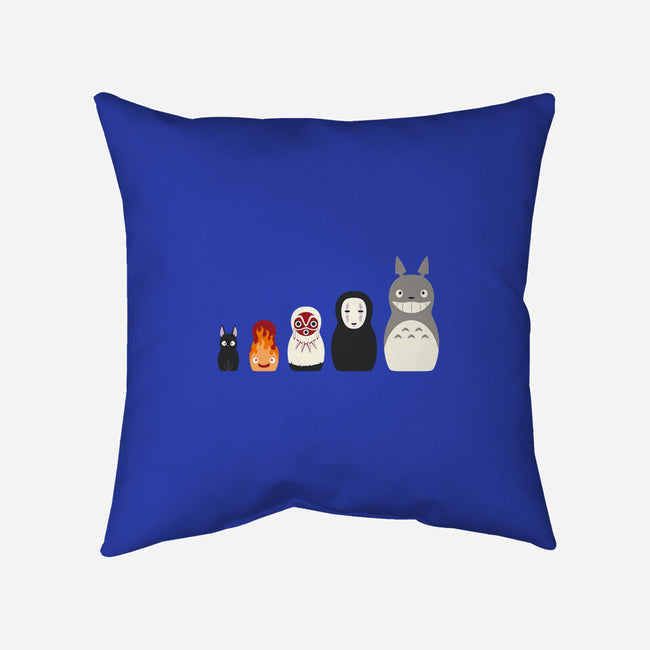 Doll Friends-none removable cover w insert throw pillow-ChocolateRaisinFury