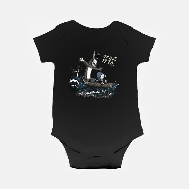 Donnie and Frank-baby basic onesie-Fearcheck
