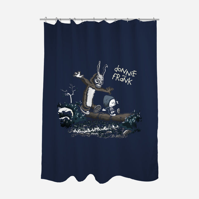 Donnie and Frank-none polyester shower curtain-Fearcheck