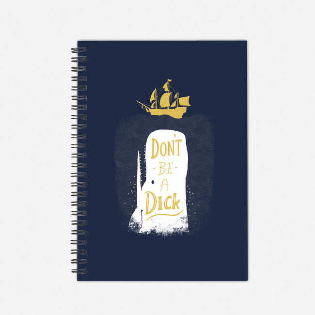 Don't Be a Dick-none dot grid notebook-DinoMike