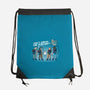 Don't Cross The Streams-none drawstring bag-trheewood