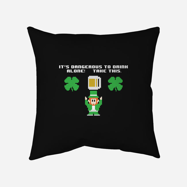 Don't Drink Alone-none non-removable cover w insert throw pillow-jrberger