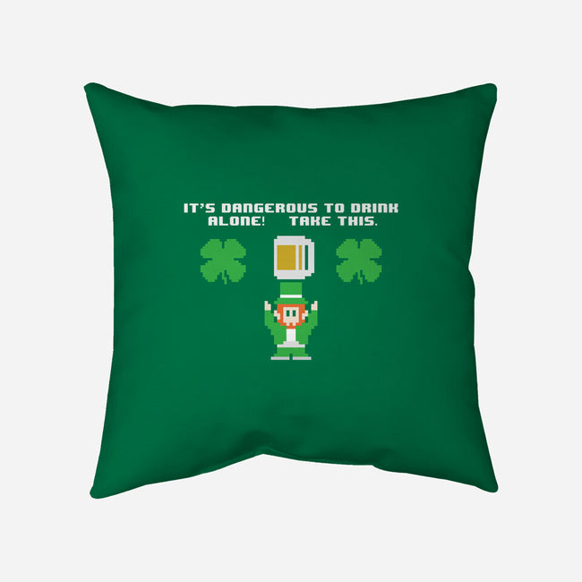 Don't Drink Alone-none non-removable cover w insert throw pillow-jrberger