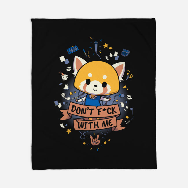 Don't F*ck With Me-none fleece blanket-Geekydog