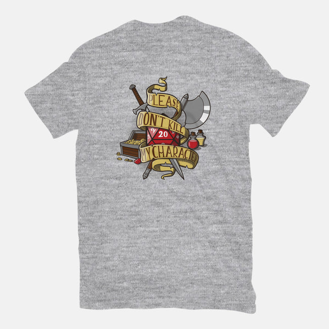 Don't Kill my Character-womens fitted tee-dumbassman